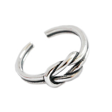 Ready to Ship New Arrive Women Woven Ring in Silver Jewelry